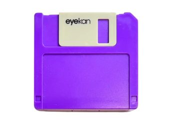 Floppy-oppbevaringssett for kontaktlinser, Farge: lilla