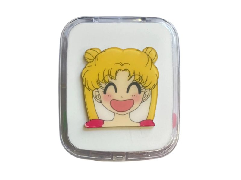 Sailor Moon-mønstret kontaktlinseoppbevaringssett, Farge: hvit