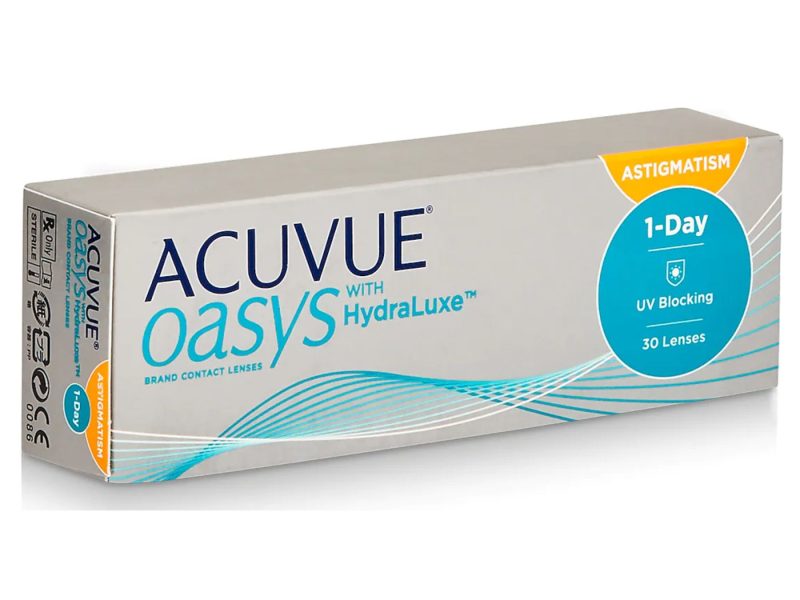 Acuvue Oasys 1-Day For Astigmatism With Hydraluxe (30 linser)
