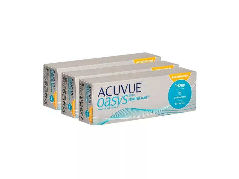 Acuvue Oasys 1-Day For Astigmatism With Hydraluxe (90 linser)