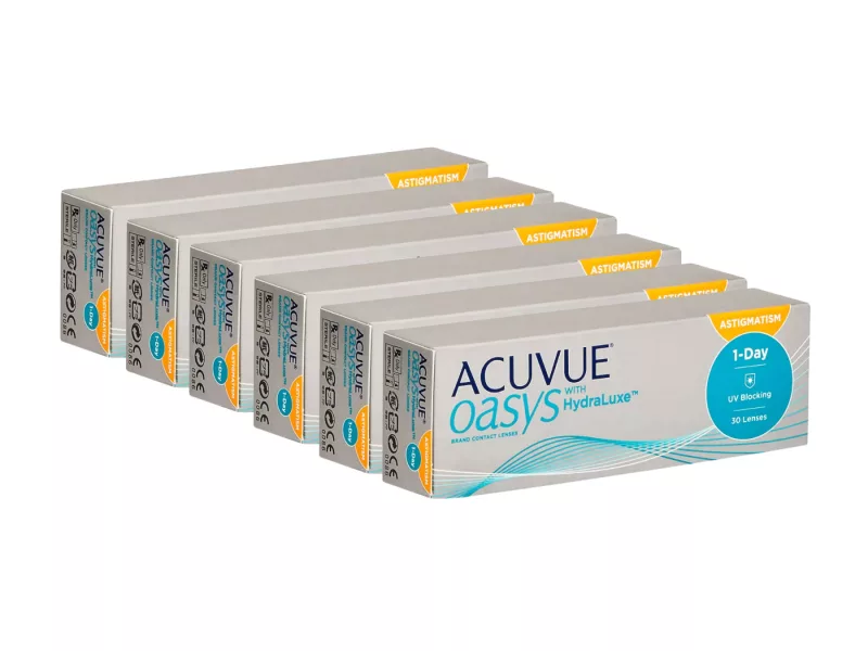 Acuvue Oasys 1-Day For Astigmatism With Hydraluxe (180 linser)