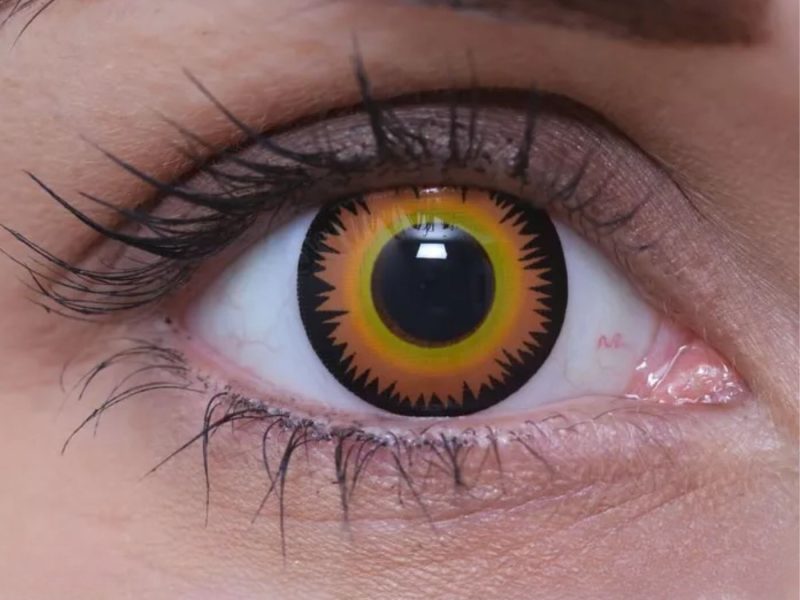 ColourVUE Crazy Orange Werewolf (2 linser) - uten dioptri