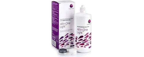All in One Light 360 ml kontaktlinsevæske med etui
